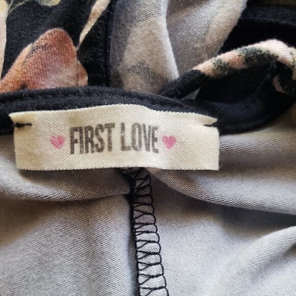 🌸First Love Black Floral Cold Shoulder Dress - Picture 6 of 6